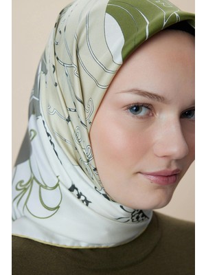 Maisa Safi Tivil Ipek Eşarp 90*90 cm - Yeşil