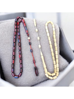 İnan Tesbih Kafur Ağacı ve Deve Kemiği Ikisi Bir Arada Kapsül Kesim Tesbih