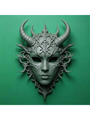 Moresun 3D Tasarım Kişiye Özel Tasarım Mask Ham Beyaz Renkte Gönderilir Boya Size Aittir