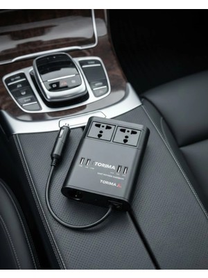 Moresun Buğz Araçta 220V Kullanım Sağlayan USB Destekli Güç Invertörü
