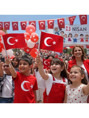 Herşey Nota 20X30 cm Türk Bayrağı – Iç ve Dış Mekan Kullanımına Uygun – Duvar, Balkon, Okul ve Tören Bayrağı