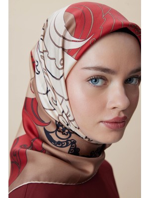 Maisa Safi Tivil Ipek Eşarp 90*90 cm - Camel