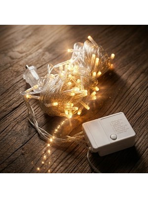 Alvo Store Buğz 10M 100 LED Damla Uçlu Gün Işığı Şeffaf Kablo