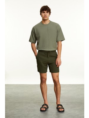 Bağlamalı Straıght Fıt Şort