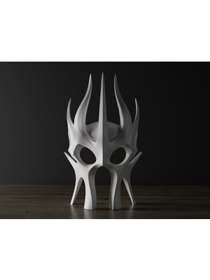 Alvo Store 3D Tasarım Kişiye Özel Tasarım Mask Ham Beyaz Renkte Gönderilir Boya Size Aittir