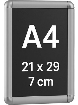 Mobilreyon 2 Adet A4 Açılır Kapanır Rondo Çerçeve Ilan, Duyuru, Okul, Işyeri, Belge Çerçevesi