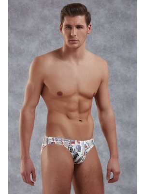 Doreanse Erkek Modal Çok Renkli Baskılı Külot Slip 1399
