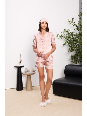 Pierre Cardin Brandy Saten Biyeli Kadın Pijama Şort Takımı 1325