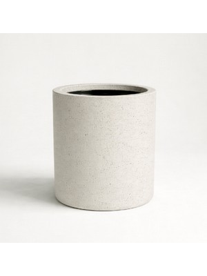 Hobi Tarım Hafif Beton Silindir Saksı 40X44CM