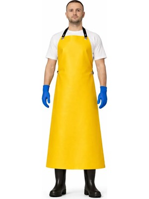 Bekiz Aşçı Kepleri Suni Deri Su Geçirmez Bulaşık Önlük Dayanıklı Kasap Önlük Kalın Mermerci Önlük