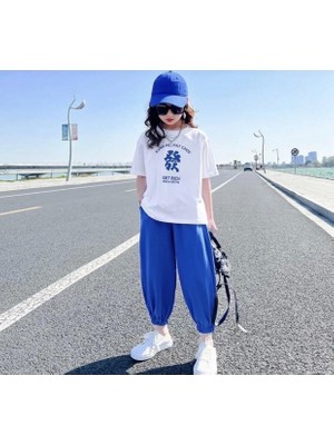 Punix Kids Punıx Kıds Japon Hıp Hop Sokak Stili Baskılı Yüksek Kalite Yazlık Kız Çocuk Eşofman Takımı