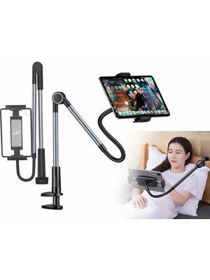 Jolita Honor Pad X8A 11" Uyumlu Tablet Tutucu Masa Kenarı Yatak Standı 360° Ayarlanabilir