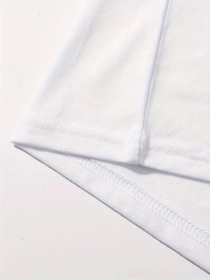 Modi Green Modig Baskılı Oversize Bisiklet Yaka Tshirt  Beyaz