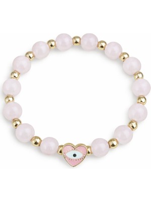 Pembe Nazar Boncuklu Bileklik