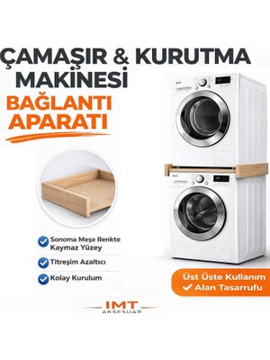 İmt Aksesuar Çamaşır Makinesi Dolabı Çamaşır ve Kurutma Makinesi Üst Üste Sabitleme Bağlantı Aparatı