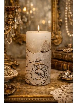 Candle Beton Kütük Mum