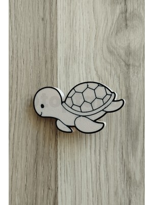Deniz Kaplumbağası Dolap Kulpu - 5'li Deniz Hayvanları Seti - Çocuk Odası Dolap Kulpları (1 Adet)