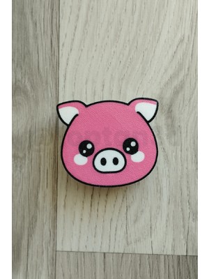 Domuz Mobilya Kulpu - 16'lı Sevimli Hayvan Seti No7 - Çocuk Odası Dolap Kulpları (1 Adet)