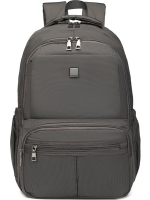 Smart Bags Smart Su Geçirmez  Çift Gözlü Büyük Boy Ortaokul ve Lise Sırt Okul Çantası Koyu Kahve