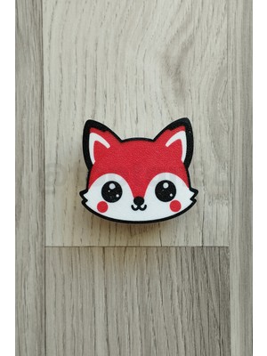 Tilki Mobilya Kulpu - 16'lı Sevimli Hayvan Seti NO15 - Çocuk Odası Dolap Kulpları (1 Adet)