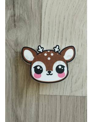 Ceylan, Geyik Mobilya Kulpu - 16'lı Sevimli Hayvan Seti NO16 - Çocuk Odası Dolap Kulpları (1 Adet)