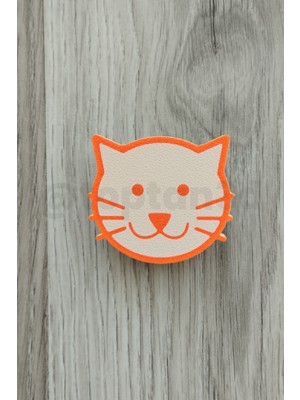 Kedi Dolap Kulpu - 4'lü Hayvan Seti - Çocuk Odası Dolap Kulpları (1 Adet)