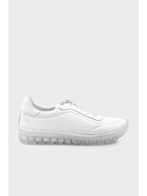 Derinet Hakiki Deri Bağcıklı Kadın Casual Ayakkabı