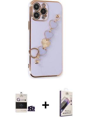 Cepte Toptan iPhone 14 Pro Max Nova Işık Prime - Siyah Bilvis 3D Mat Cam Ekran Koruyucu + Siyah Bilvis Titan Kamera Lens