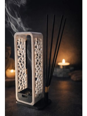 Triforge3D 3D Baskı Dekoratif Tütsülük – Modern Minimal Masaüstü Tütsü Standı