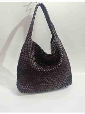 Tolino Botte Hakiki Örme.deri Byn Omuz Çantası