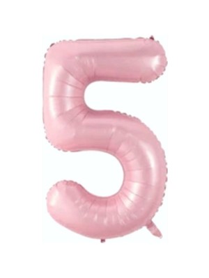 Party Express 34" Folyo Rakam 76CM "5" Pembe / Pink