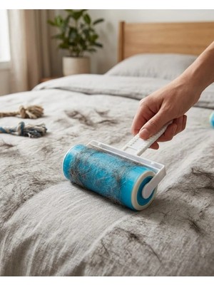 Stylmenplus Evcil Hayvan Tüy Toplama Rulosu Kıyafet Koltuk Halı Temizleme Yıkanabilir Roller