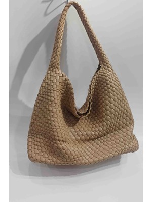 Tolino Botte Hakiki Örme.deri Byn Omuz Çantası