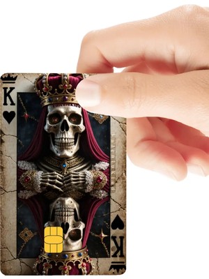 Huggy Craft Iskambil Ölümün Kralı Parlak Kredi/banka Kart Kaplama Sticker