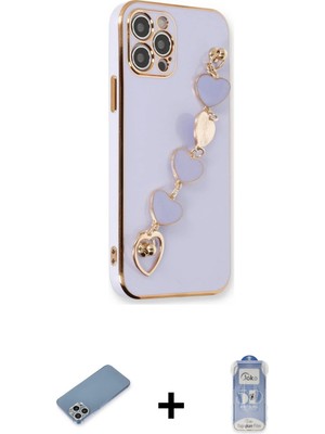 iPhone 12 Pro Max Nova Işık Prime - Siyah Joko Magic 5d Cam + Gümüş Shine Kamera Lens Koruma Cam