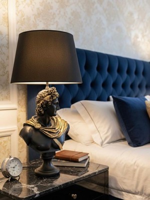 Mirsa Global Dekoratif Yunan Tanrısı Apllo Model Abajur  Biblo