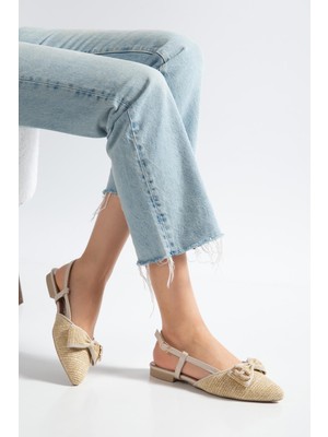 Suins Shoes Suins Tesia Model Fiyonklu Kadın Babet Ayakkabı