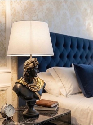 Mirsa Global Dekoratif Yunan Tanrısı Apllo Model Abajur  Biblo