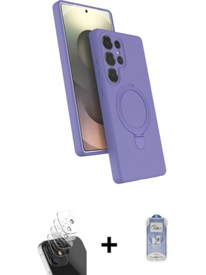 Cepte Toptan Galaxy S24 Ultra Iz Işık Koleksiyonu - Siyah Joko Magic 5d Cam + Şeffaf Kamera Lens Koruma Cam