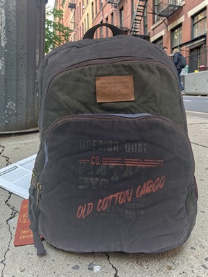 Old Cotton Cargo Kaliteli Renkli Vintage Disayn Sırt Gezi Okul Seyahat Çantası 30 cm x 42 cm