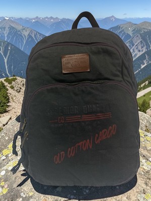 Old Cotton Cargo Kaliteli Renkli Vintage Disayn Sırt Gezi Okul Seyahat Çantası 30 cm x 42 cm