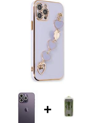 Cepte Toptan iPhone 12 Pro Max Nova Işık Prime - Siyah Joko Magic 5d Hayalet Cam + Beyaz Neon Fosforlu Kamera Lens