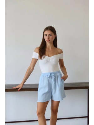 Elma Shop Müslin Kumaş Şort Bağcıklı Mi Pt