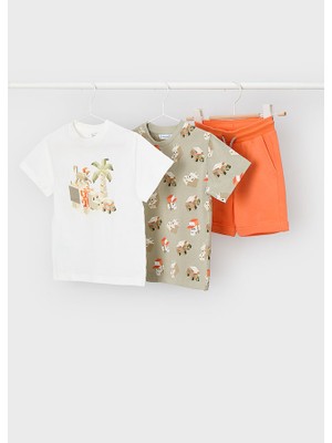 Mayoral 4-10 Yaş Arası Örme Üçlü Takım - Turuncu