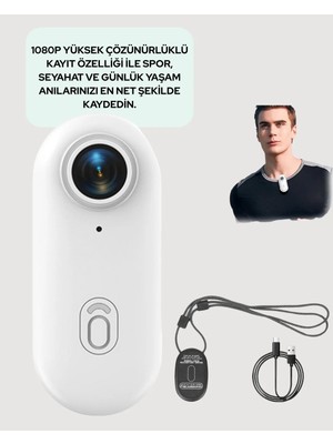 TeknoKapsül Suya ve Darbeye Dayanıklı Kompakt Spor Kamera 1080P