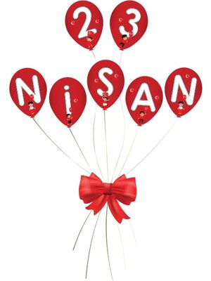 Bal10 Dünyası 23 Nisan Temalı Kapı Süsü