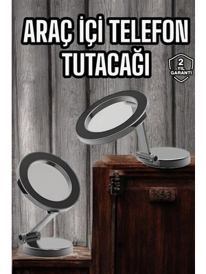 TeknoKapsül Yeni Nesil Araç Içi Mıknatıslı Telefon Tutacağı Tüm Telefonlara Uyumlu