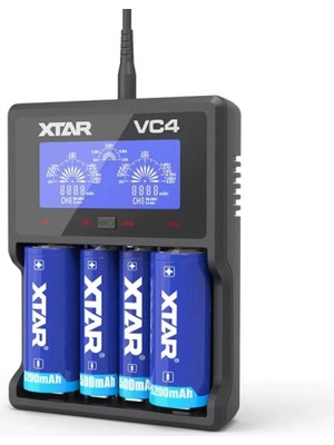 Twin Store Xtar Vc4 Dörtlü Li-Ion / Nı-Cd / Nı-Mh Pil Şarj