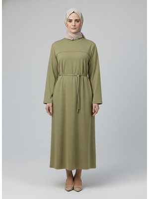 Foremia Ön Roba Detay Iki Iplik Elbise-Mint -