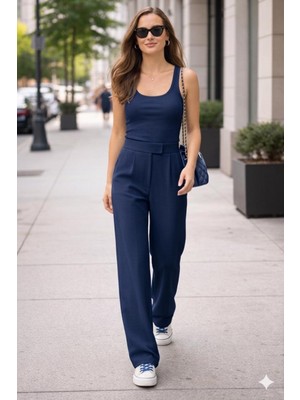 Axxan Kadın Palazzo Cırtlı Pantolon